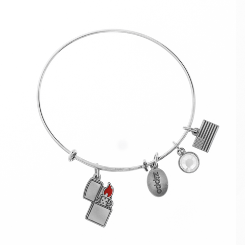 ˫ lighter charm bracelet, showing all of the charms